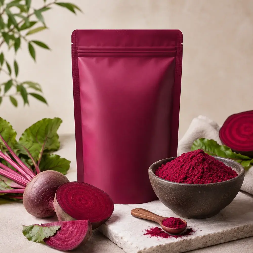 Beetroot Powder pack and beetroot