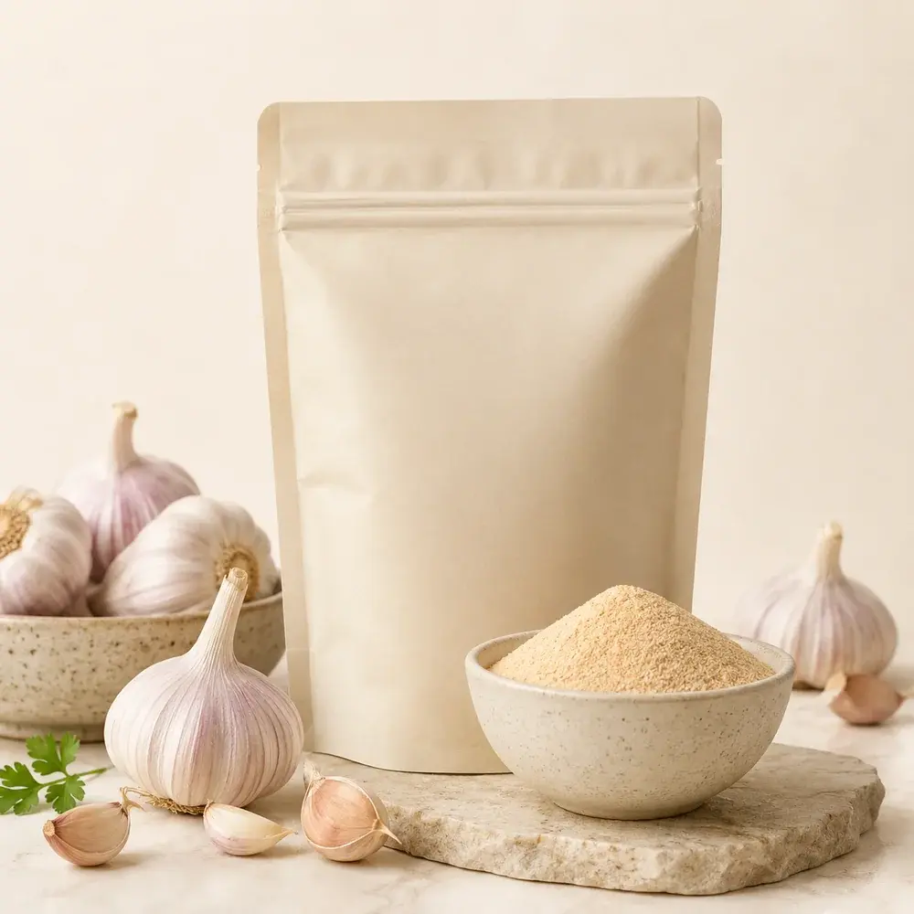 Garlic Powder pack and bulb