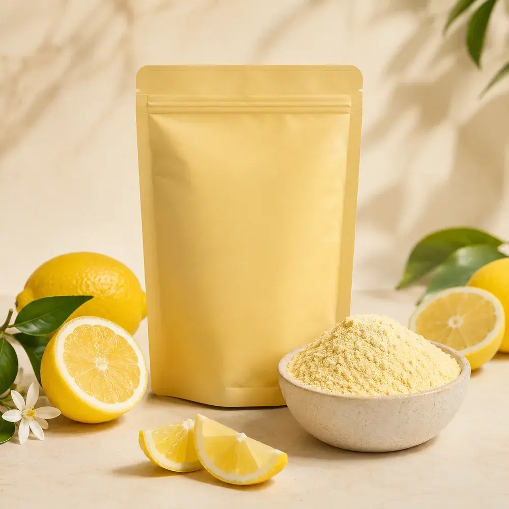 Lemon Powder pack and lemon slices