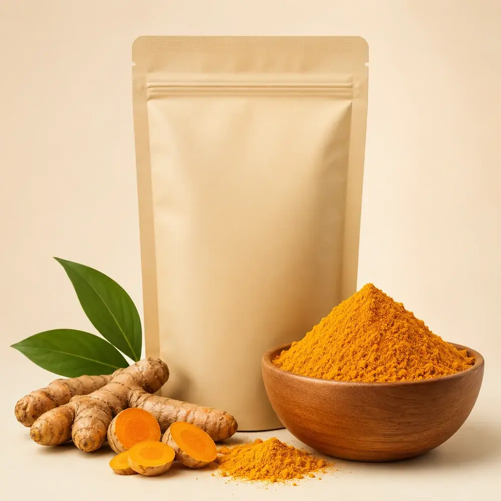 Turmeric Powder pack and bowl
